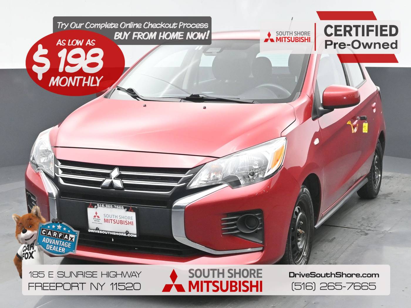 2021 Mitsubishi Mirage LE — Hatchback — 57,128 mi — Freeport, NY