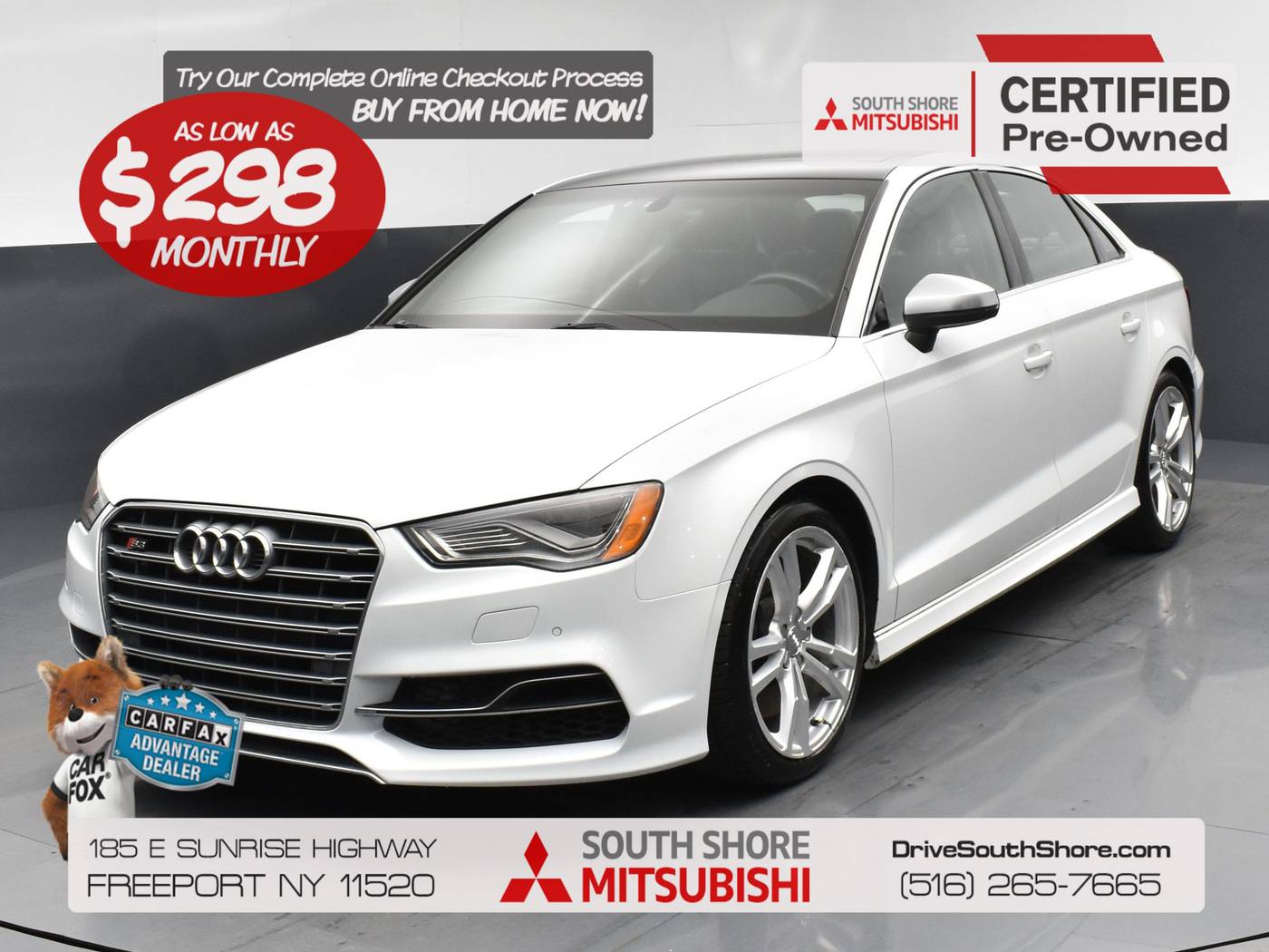 2016 Audi S3 Premium Plus — Sedan — 87,175 mi — Freeport, NY