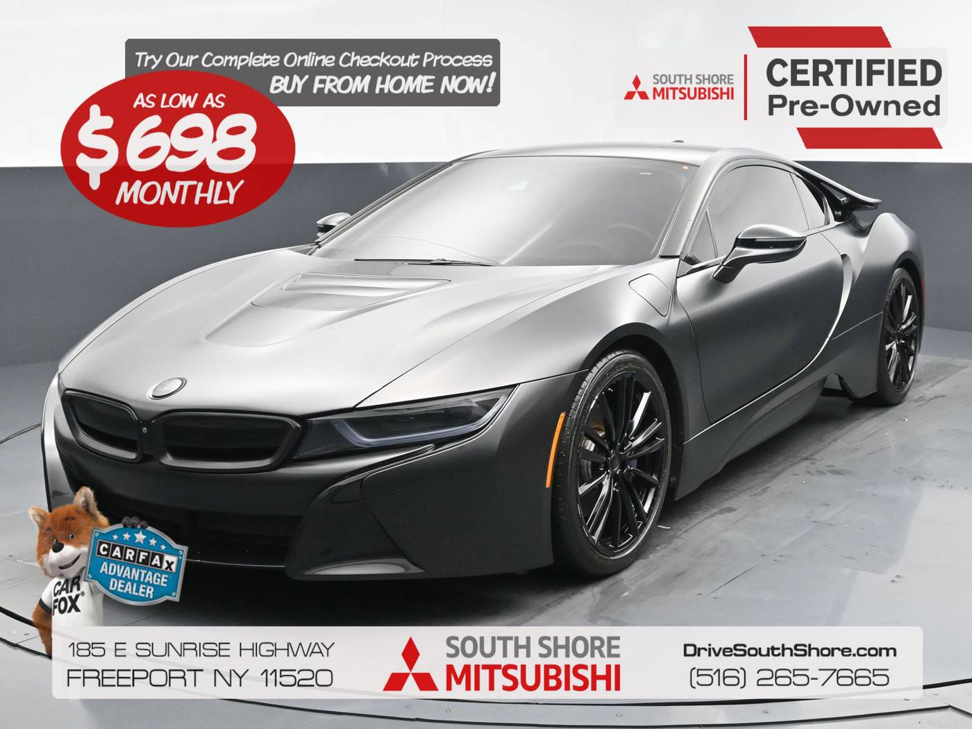 2019 BMW i8 Coupe — Coupe — 48,897 mi — Freeport, NY