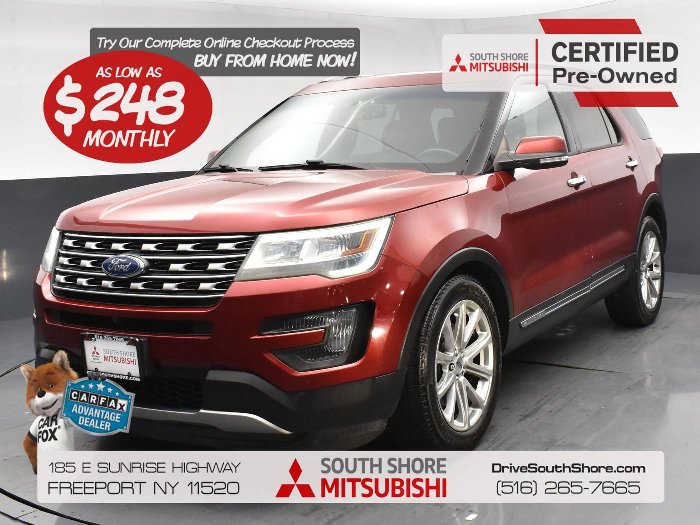 2016 Ford Explorer Limited — SUV — 69,911 mi — Freeport, NY