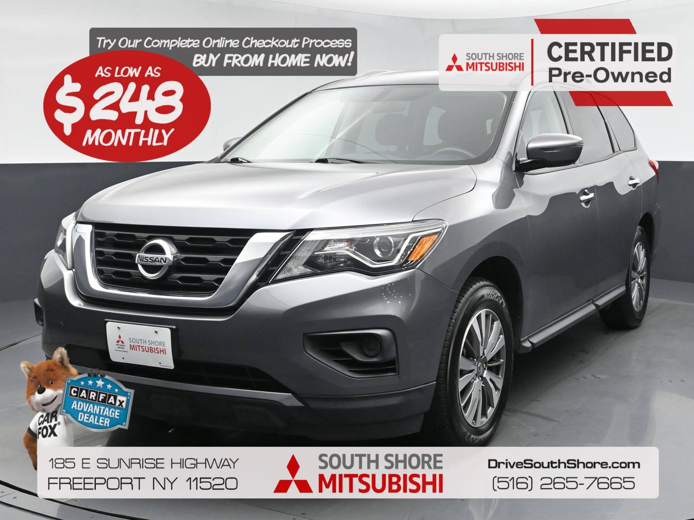 2020 Nissan Pathfinder S — SUV — 61,739 mi — Freeport, NY
