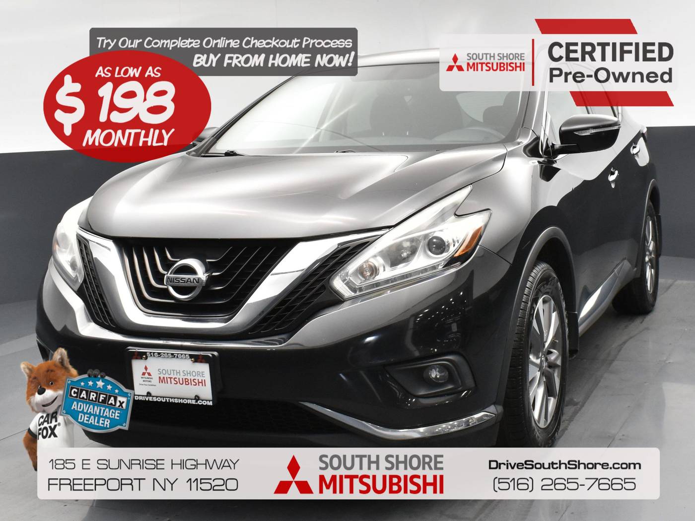 2015 Nissan Murano SV — SUV — 120,603 mi — Freeport, NY