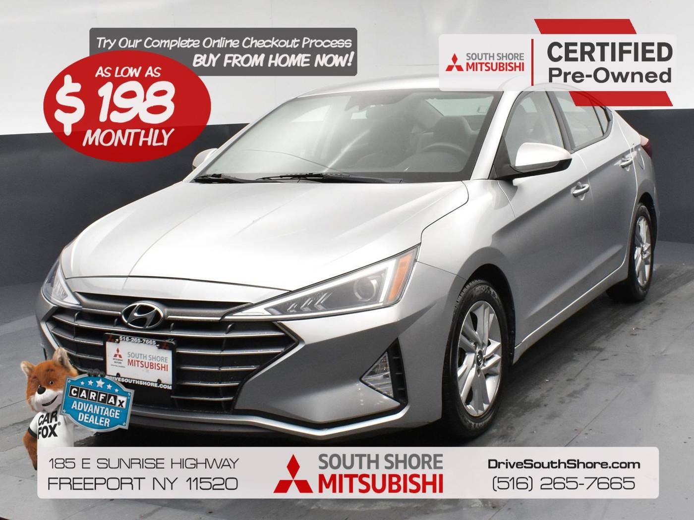 2020 Hyundai Elantra SEL — Sedan — 61,925 mi — Freeport, NY