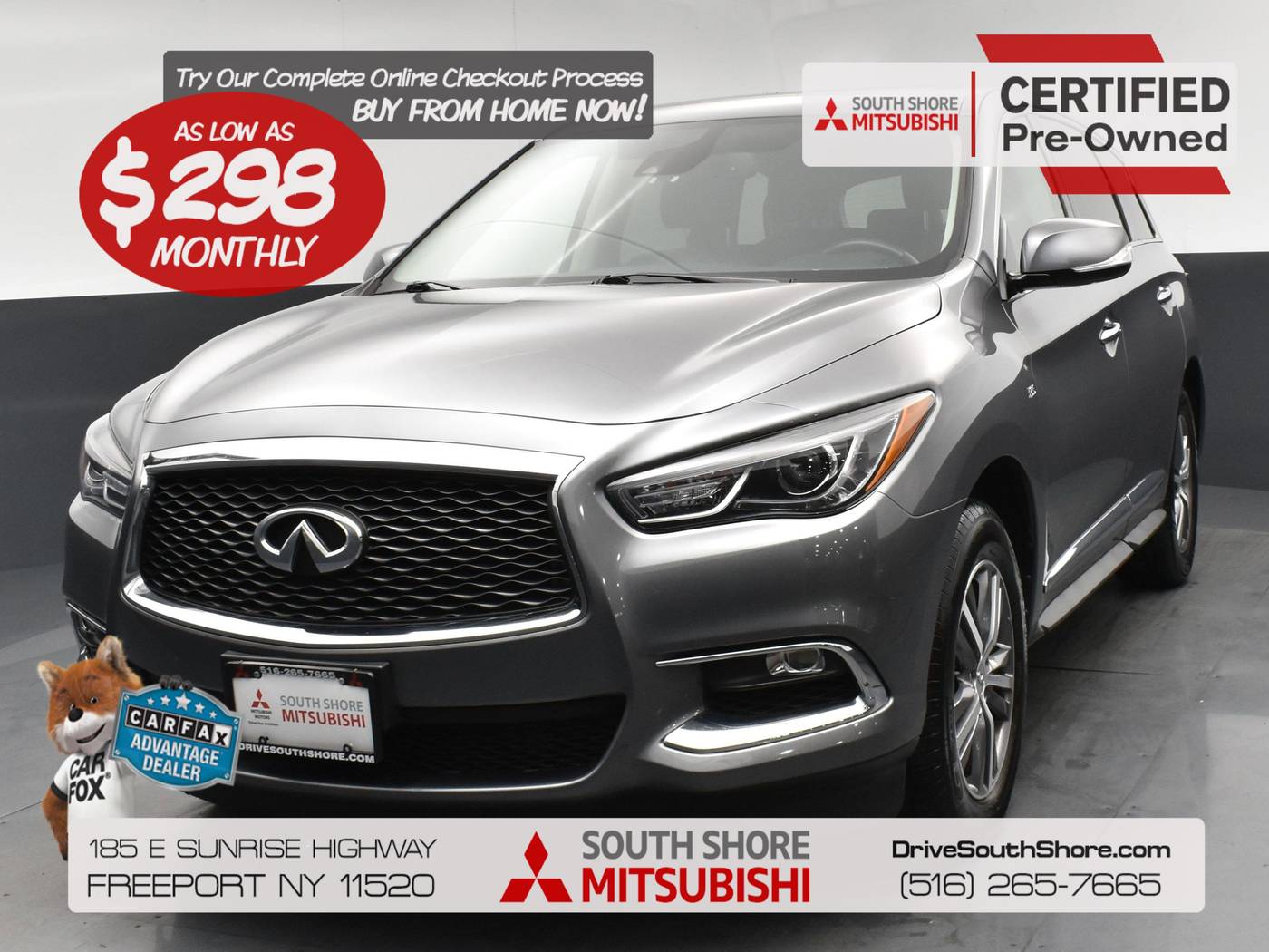 2020 INFINITI QX60 PURE — SUV — 47,510 mi — Freeport, NY