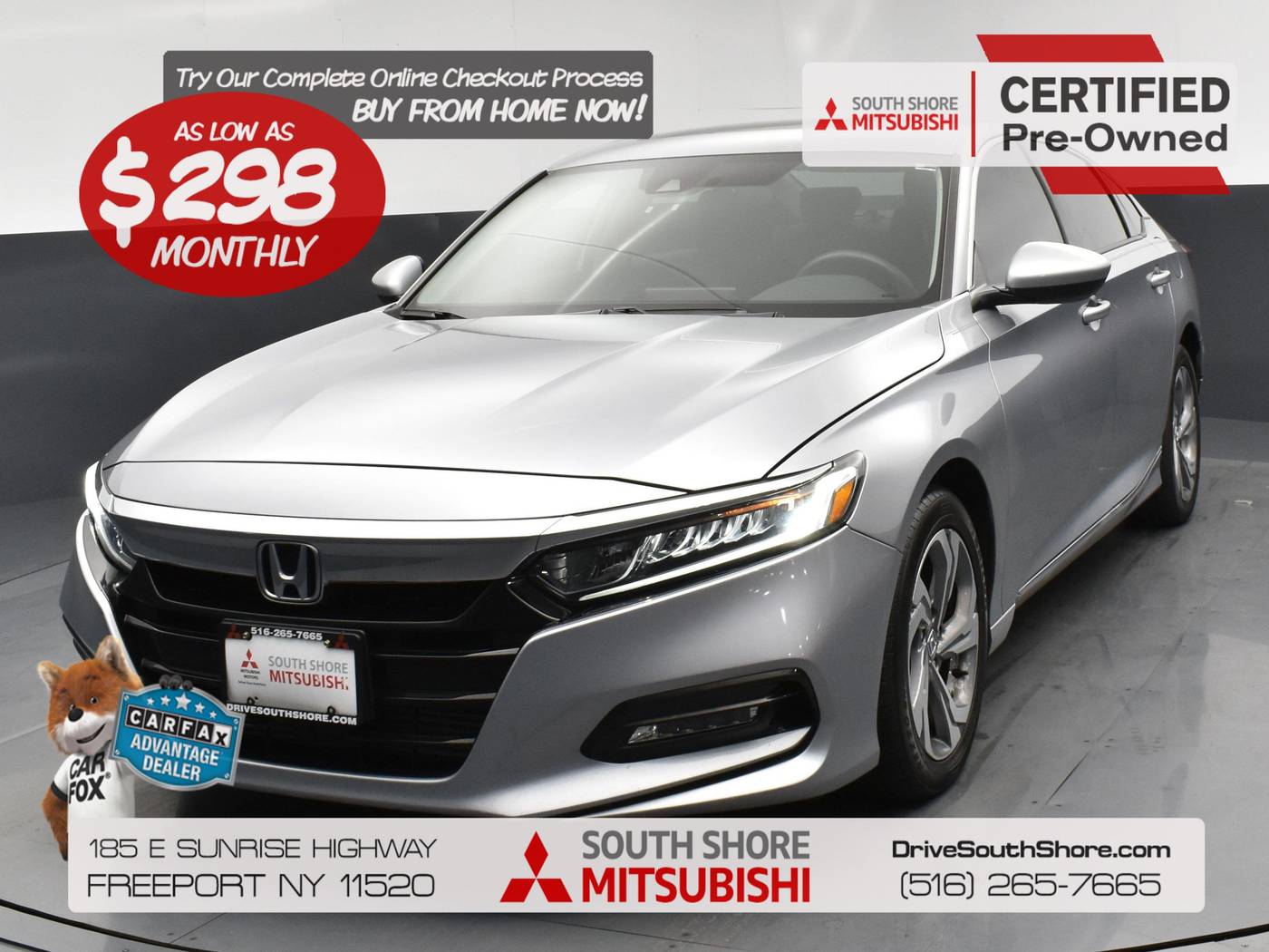 2019 Honda Accord EX — Sedan — 68,321 mi — Freeport, NY