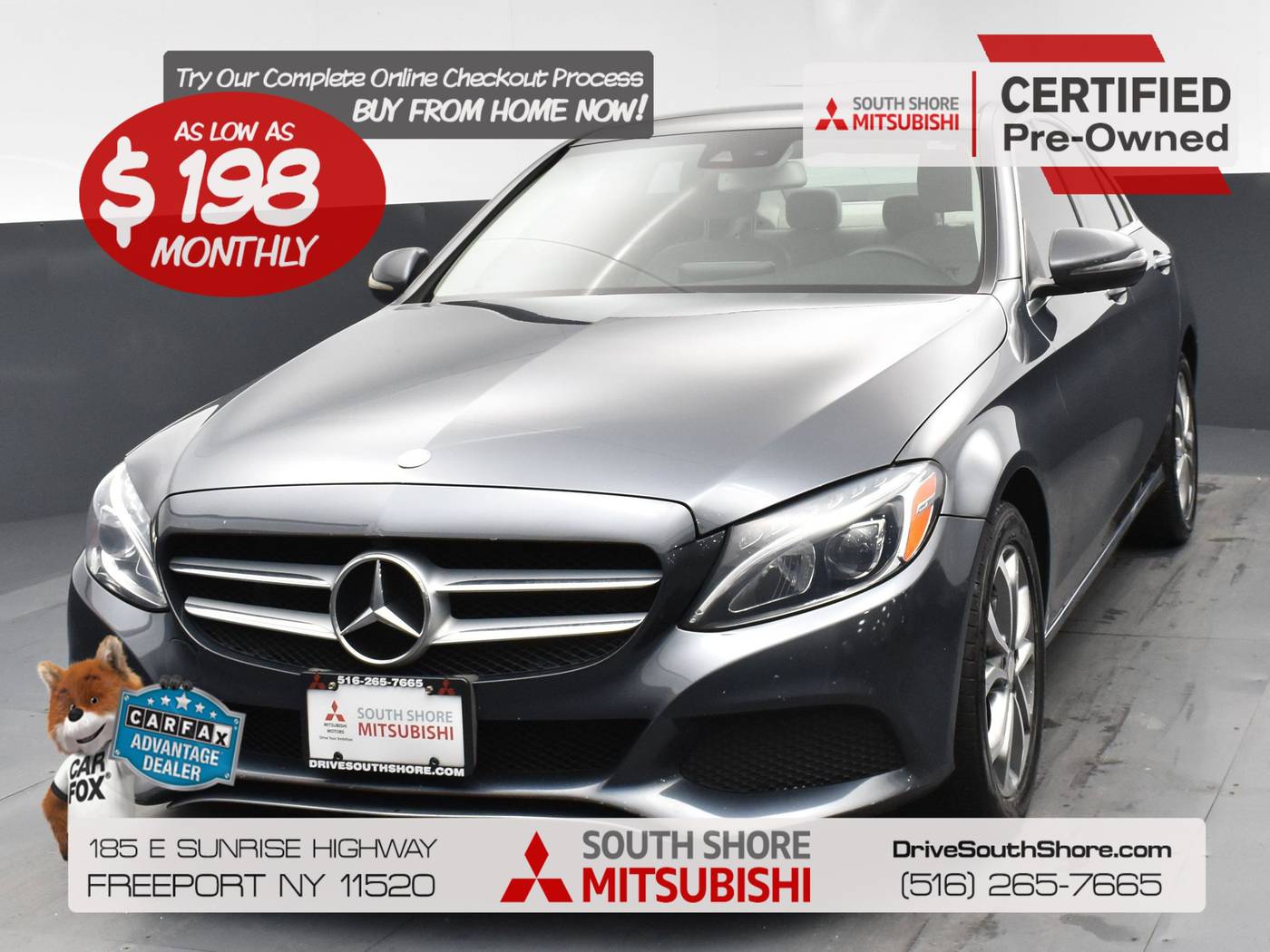 2016 Mercedes-Benz C-Class C 300 — Sedan — 117,987 mi — Freeport, NY
