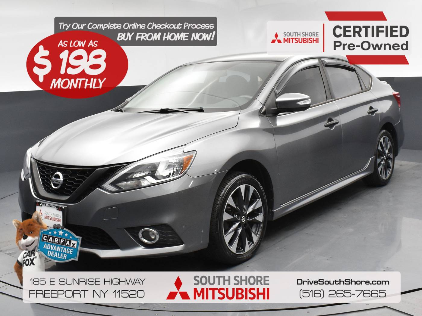 2017 Nissan Sentra SR — Sedan — 109,255 mi — Freeport, NY