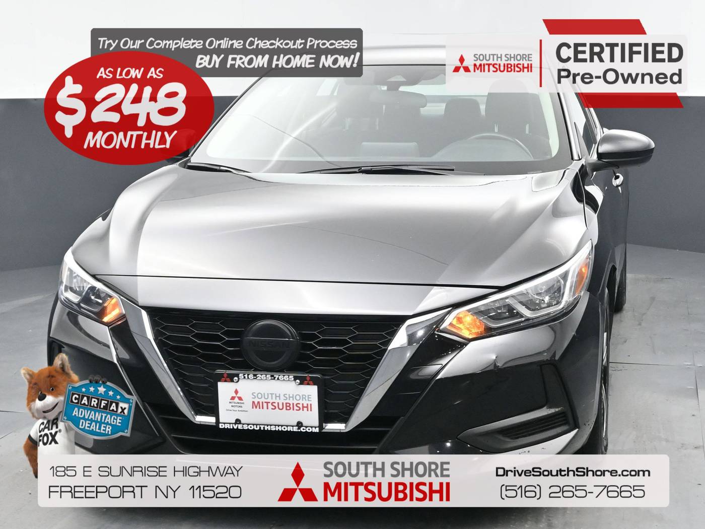 2022 Nissan Sentra SV — Sedan — 62,548 mi — Freeport, NY