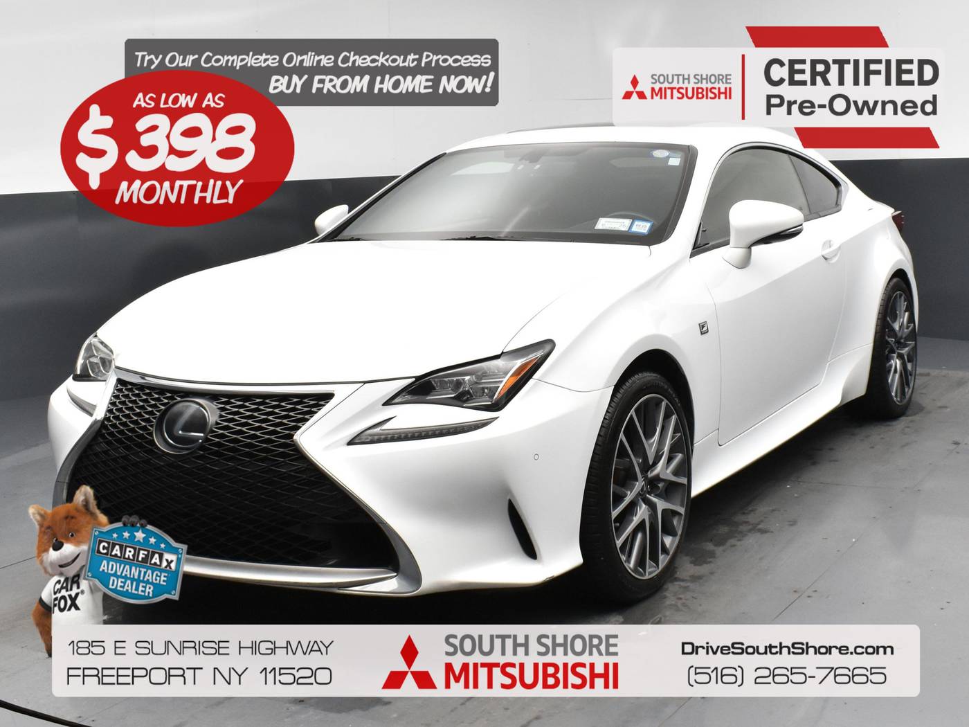 2016 Lexus RC RC 350 — Coupe — 68,241 mi — Freeport, NY