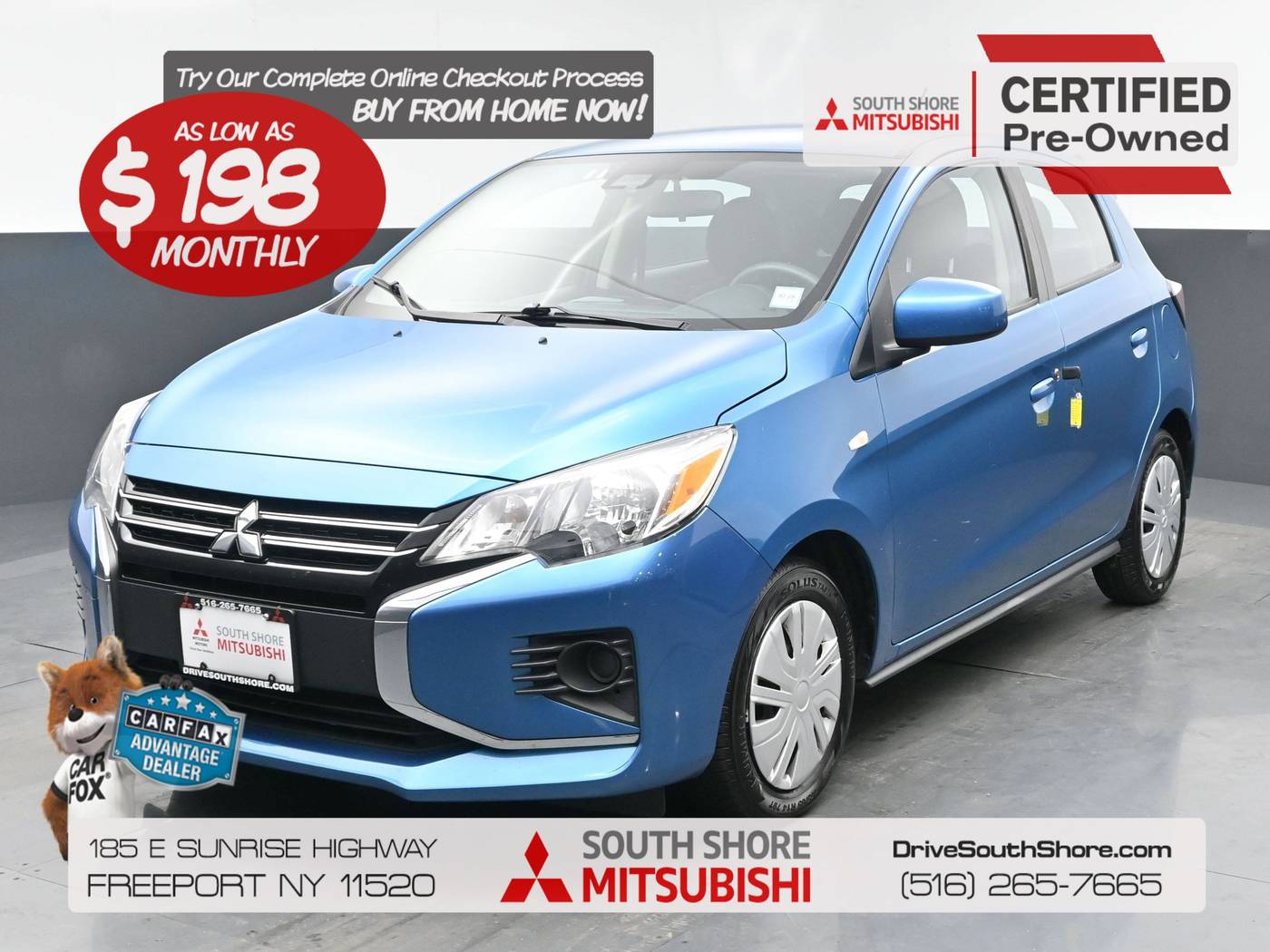 2021 Mitsubishi Mirage LE — Hatchback — 57,149 mi — Freeport, NY
