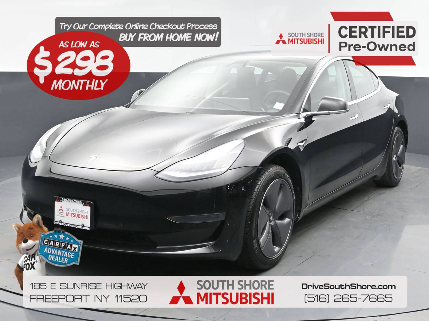 2020 Tesla Model 3 Standard Range — Sedan — 48,883 mi — Freeport, NY