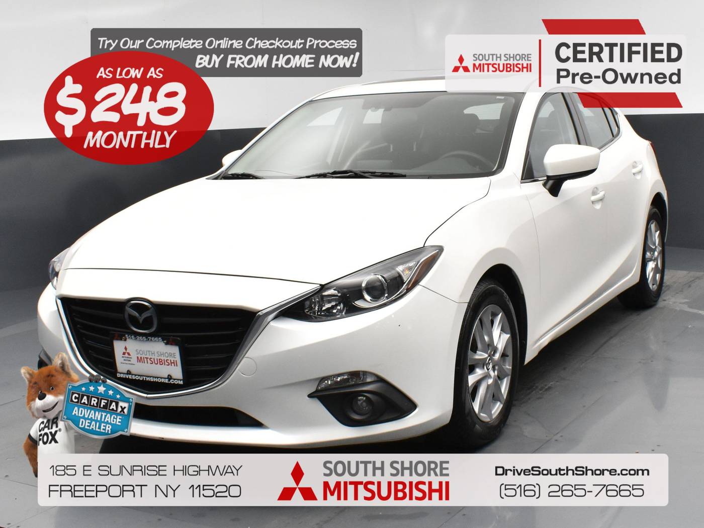 2016 Mazda Mazda3 i Touring — Hatchback — 38,801 mi — Freeport, NY