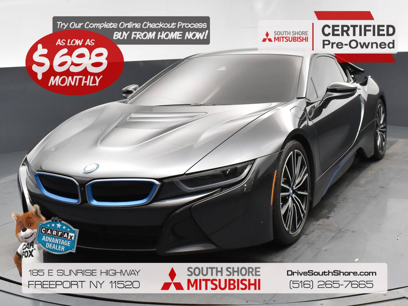 2019 BMW i8 Coupe — Coupe — 66,244 mi — Freeport, NY