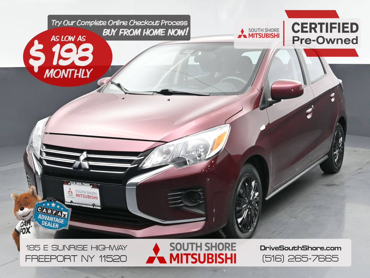 2021 Mitsubishi Mirage ES — Hatchback — 59,967 mi — Freeport, NY
