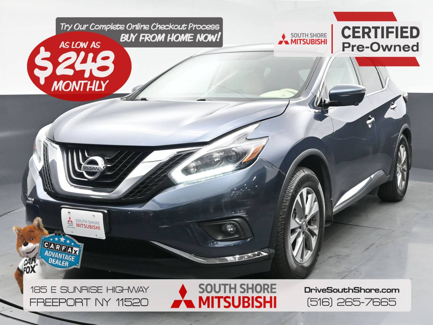 2018 Nissan Murano SL — SUV — 70,525 mi — Freeport, NY
