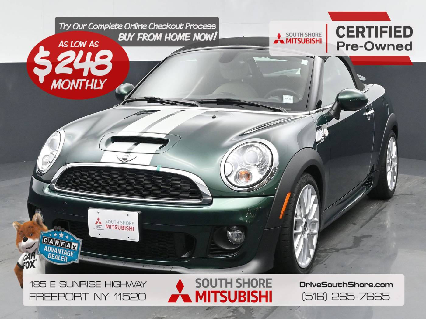 2013 MINI Cooper Roadster Cooper — Convertible — 8,299 mi — Freeport, NY