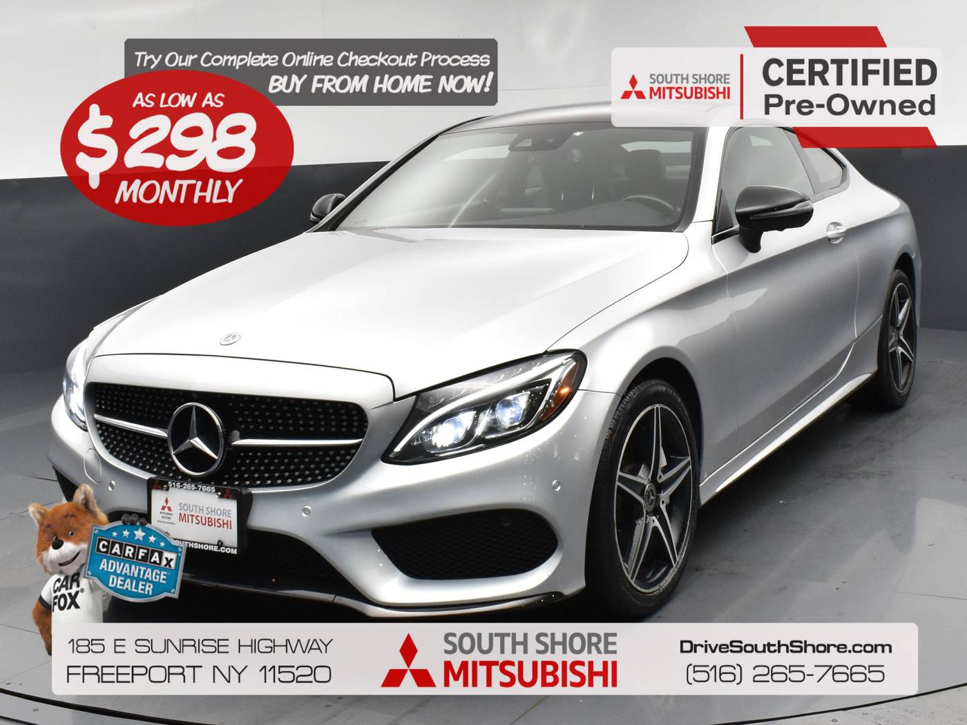 2018 Mercedes-Benz C-Class C 300 — Coupe — 57,936 mi — Freeport, NY