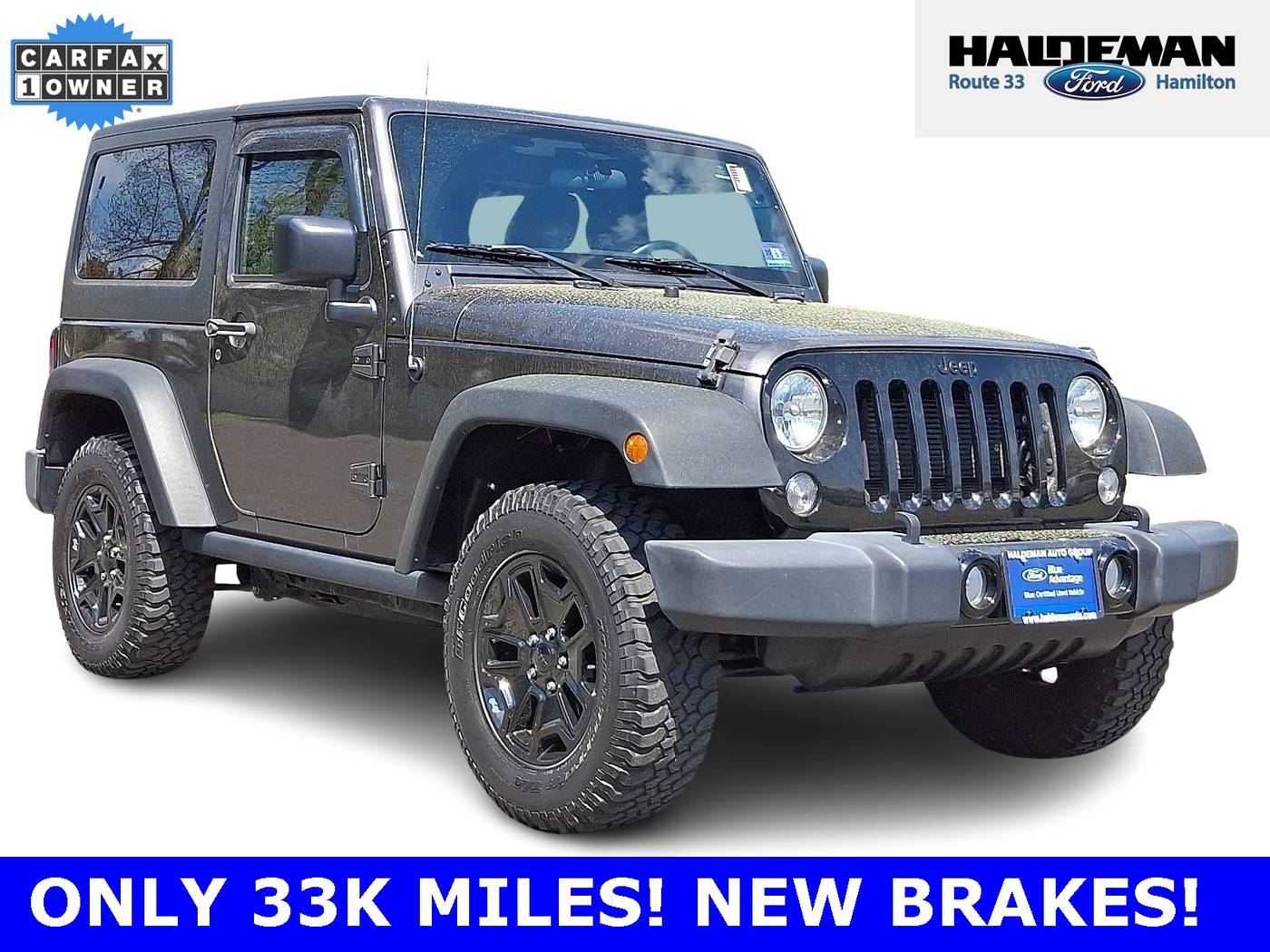 2017 Jeep Wrangler Willys Wheeler — SUV — 33,768 mi — Trenton, NJ