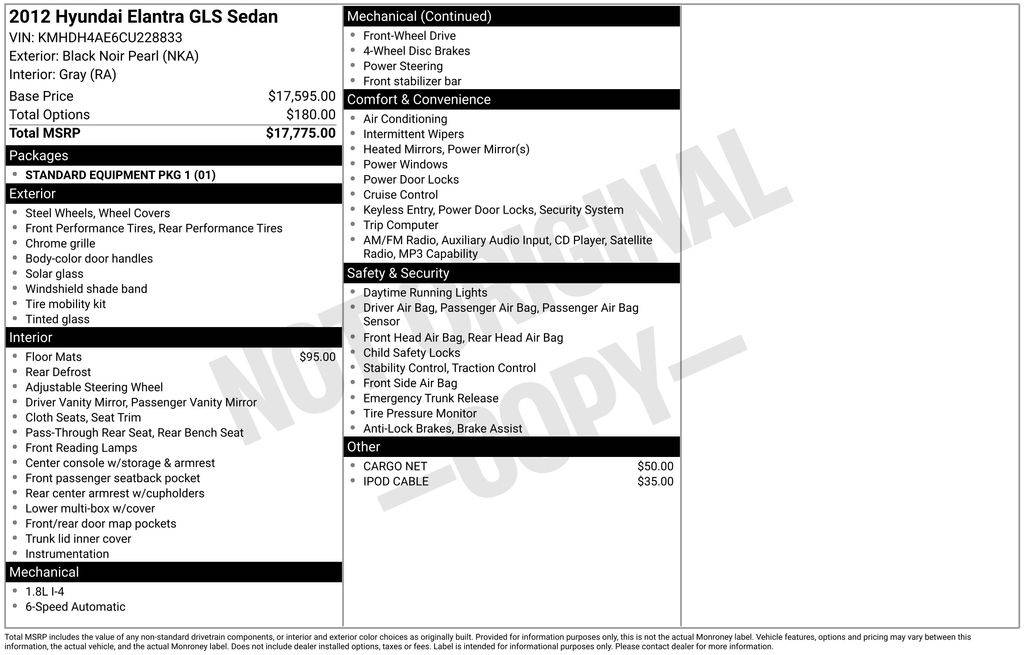 2012 Hyundai Elantra GLS — Sedan — 129,889 mi — Santa Clara, CA