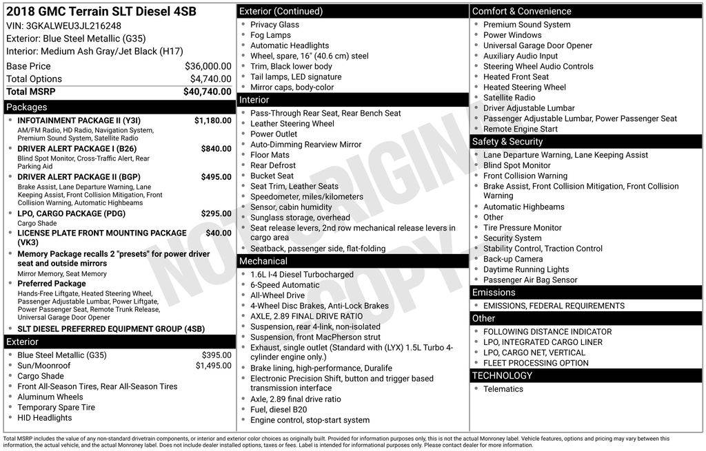 2018 GMC Terrain SLT Diesel — SUV — 99,648 mi — Santa Clara, CA