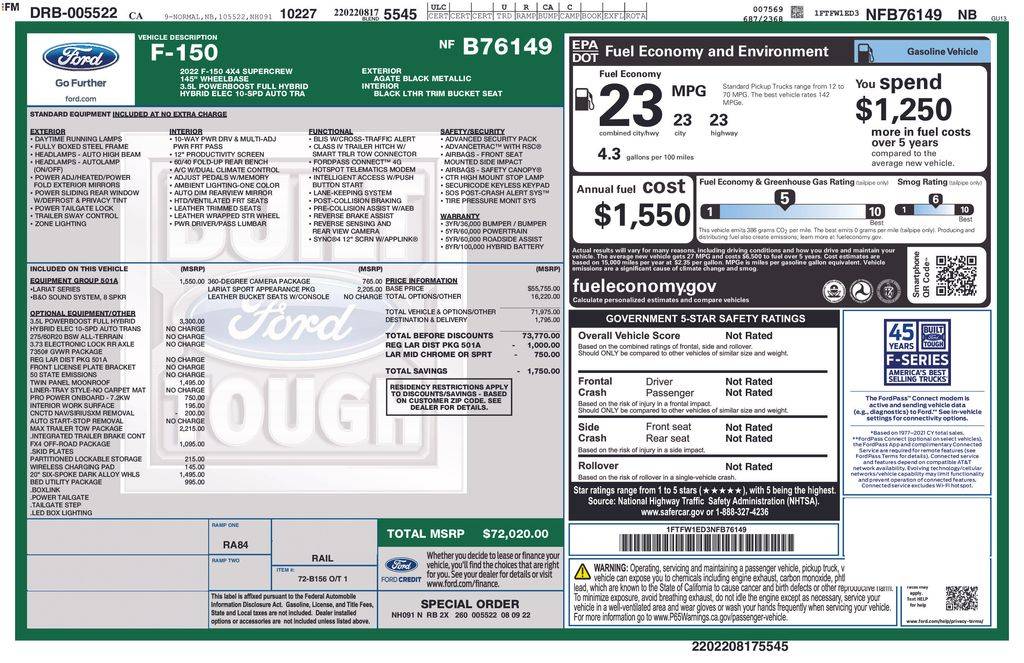 2022 Ford F-150 XL — Pickup Truck — 30,331 mi — Santa Clara, CA