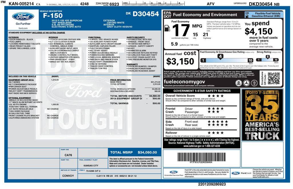 2013 Ford F-150 XL — Pickup Truck — 148,476 mi — Santa Clara, CA