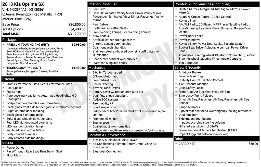 2013 Kia Optima SX — Sedan — 155,339 mi — Santa Clara, CA
