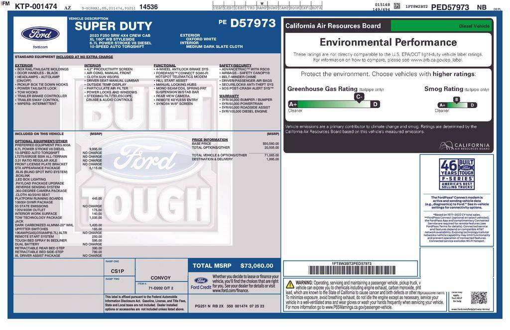 2023 Ford Super Duty F-250 XL — Pickup Truck — 44,753 mi — Santa Clara, CA