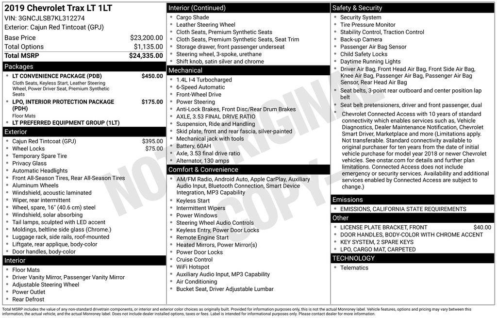 2019 Chevrolet Trax LT — SUV — 12,655 mi — Santa Clara, CA