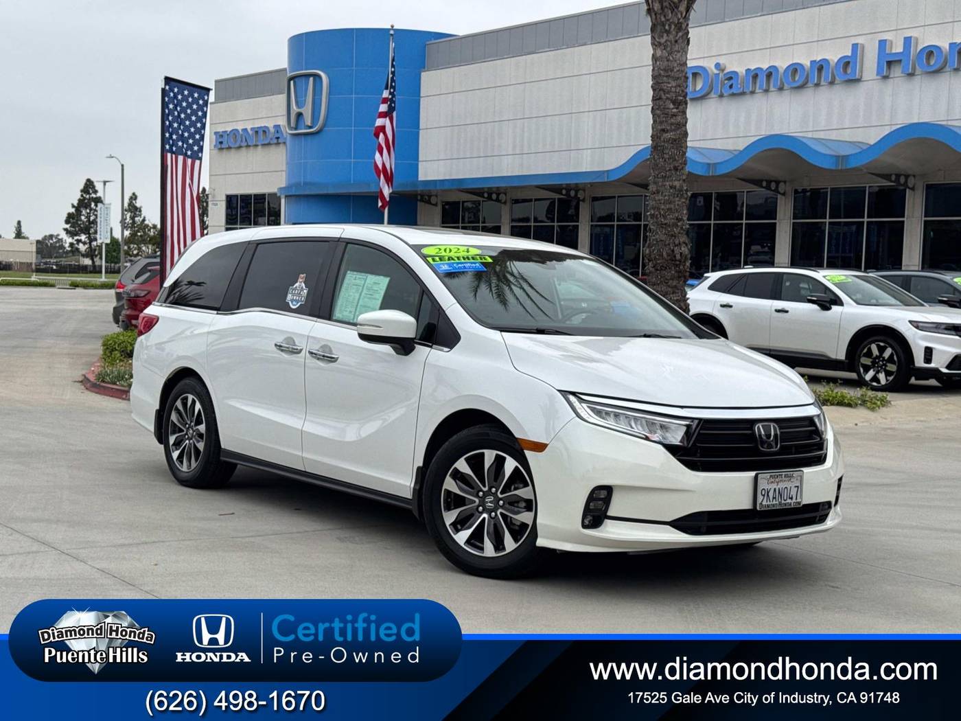2024 Honda Odyssey EX-L — Minivan — 20,016 mi — City Of Industry, CA