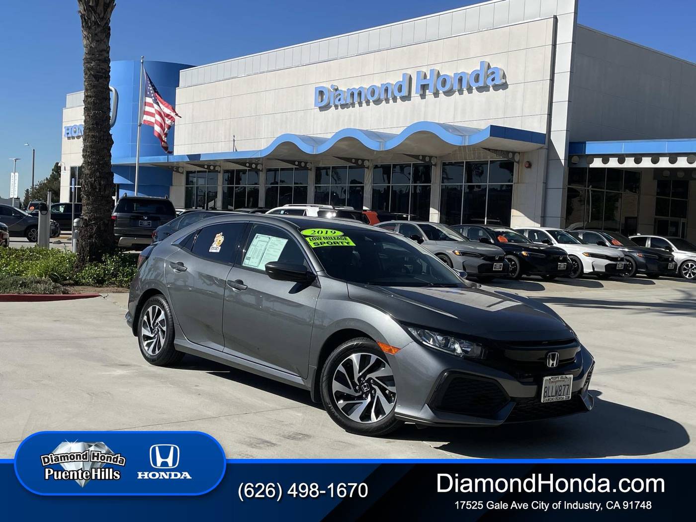 2019 Honda Civic LX — Hatchback — 56,742 mi — City Of Industry, CA