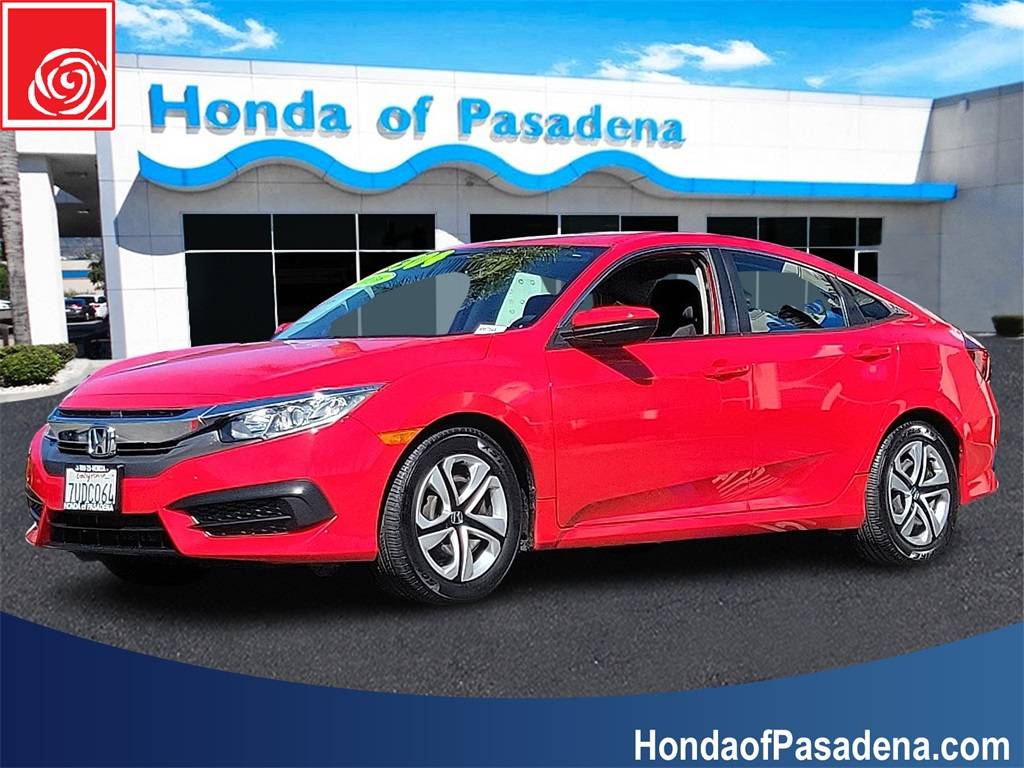 2016 Honda Civic LX — Sedan — 74,563 mi — Pasadena, CA