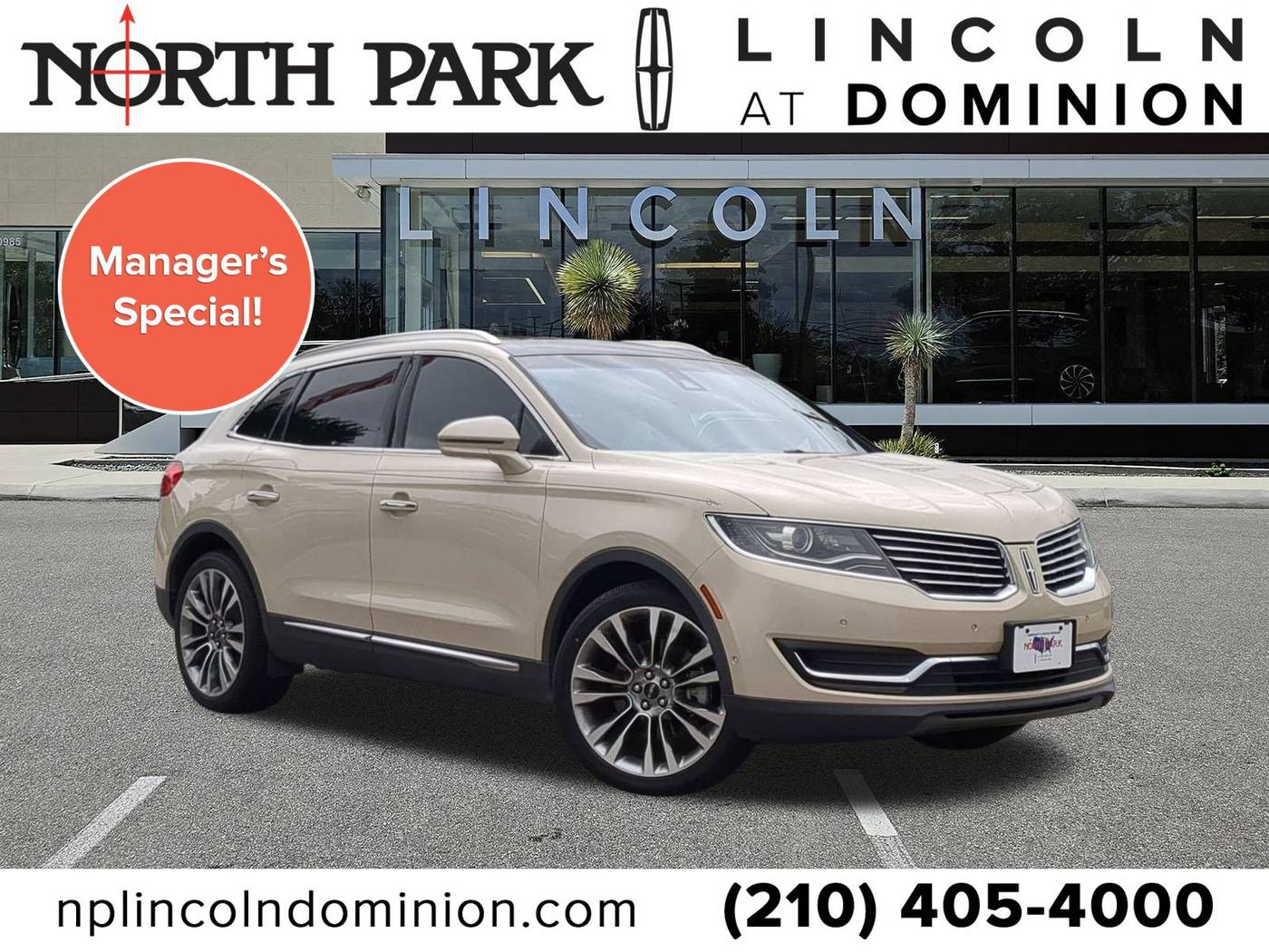 2016 Lincoln MKX Reserve — SUV — 88,956 mi — San Antonio, TX