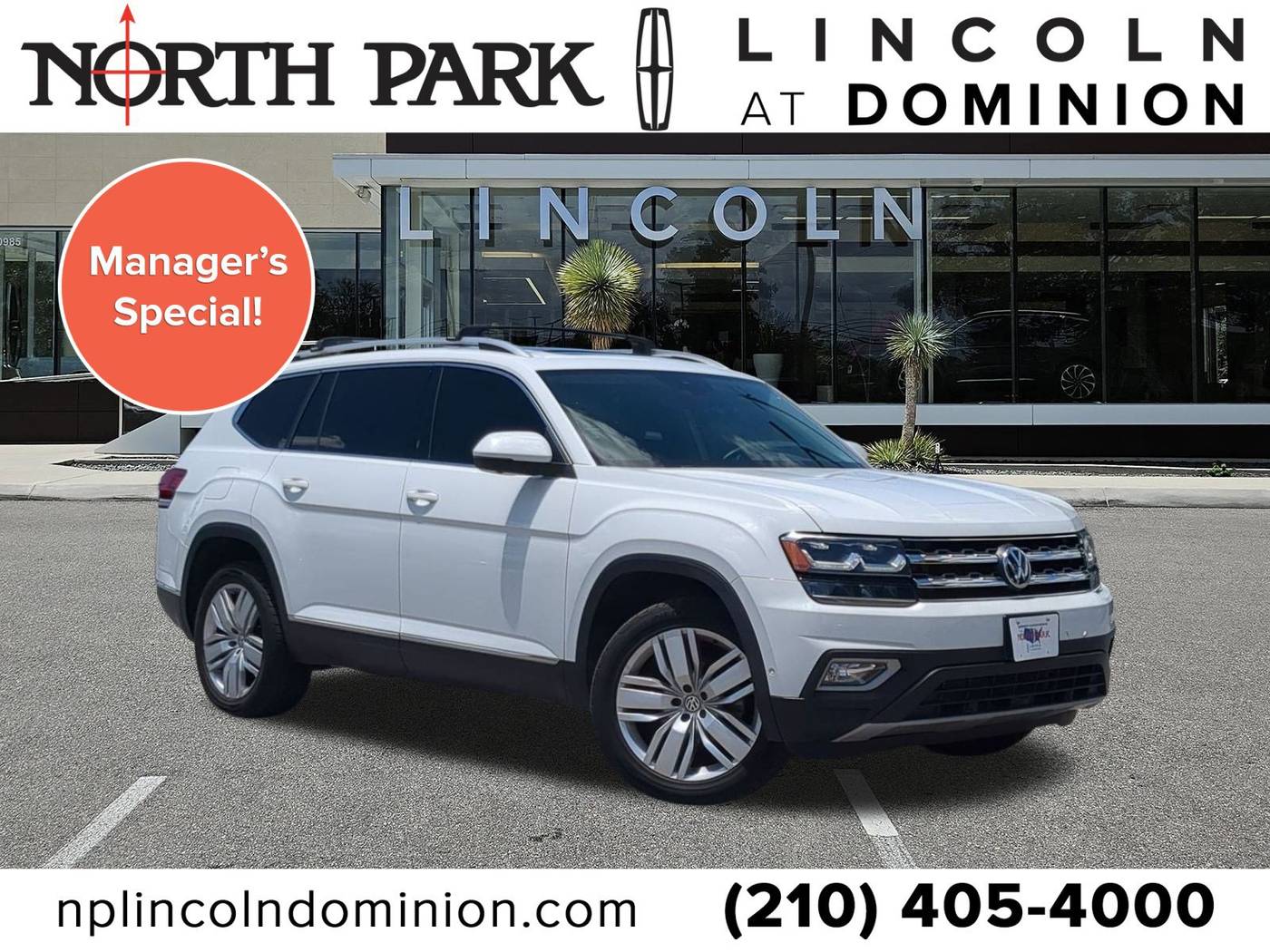 2019 Volkswagen Atlas SEL Premium — SUV — 94,954 mi — San Antonio, TX