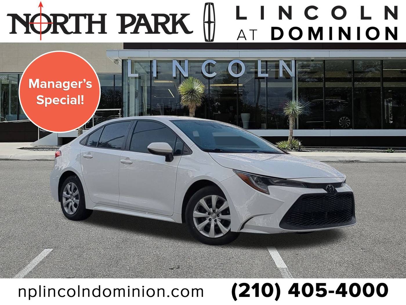 2022 Toyota Corolla LE — Sedan — 20,121 mi — San Antonio, TX