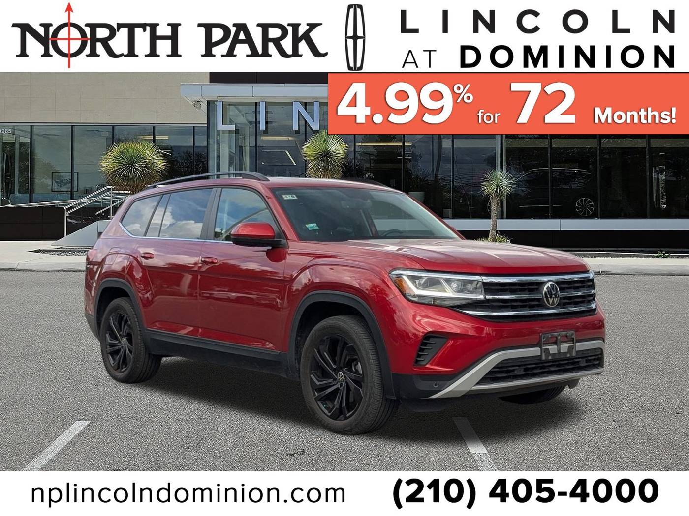 2022 Volkswagen Atlas SE with Technology — SUV — 46,648 mi — San Antonio, TX