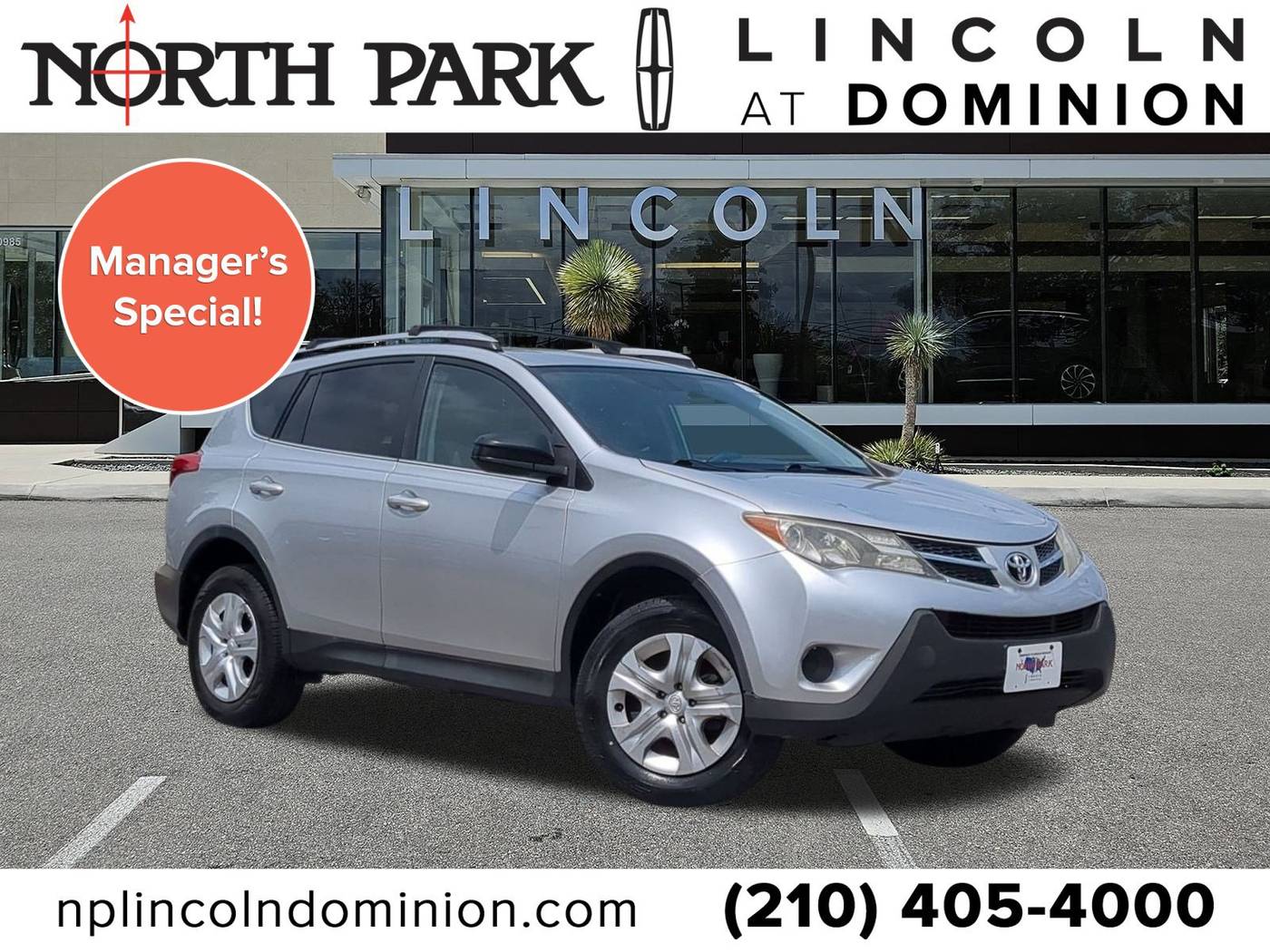 2015 Toyota RAV4 LE — SUV — 127,231 mi — San Antonio, TX
