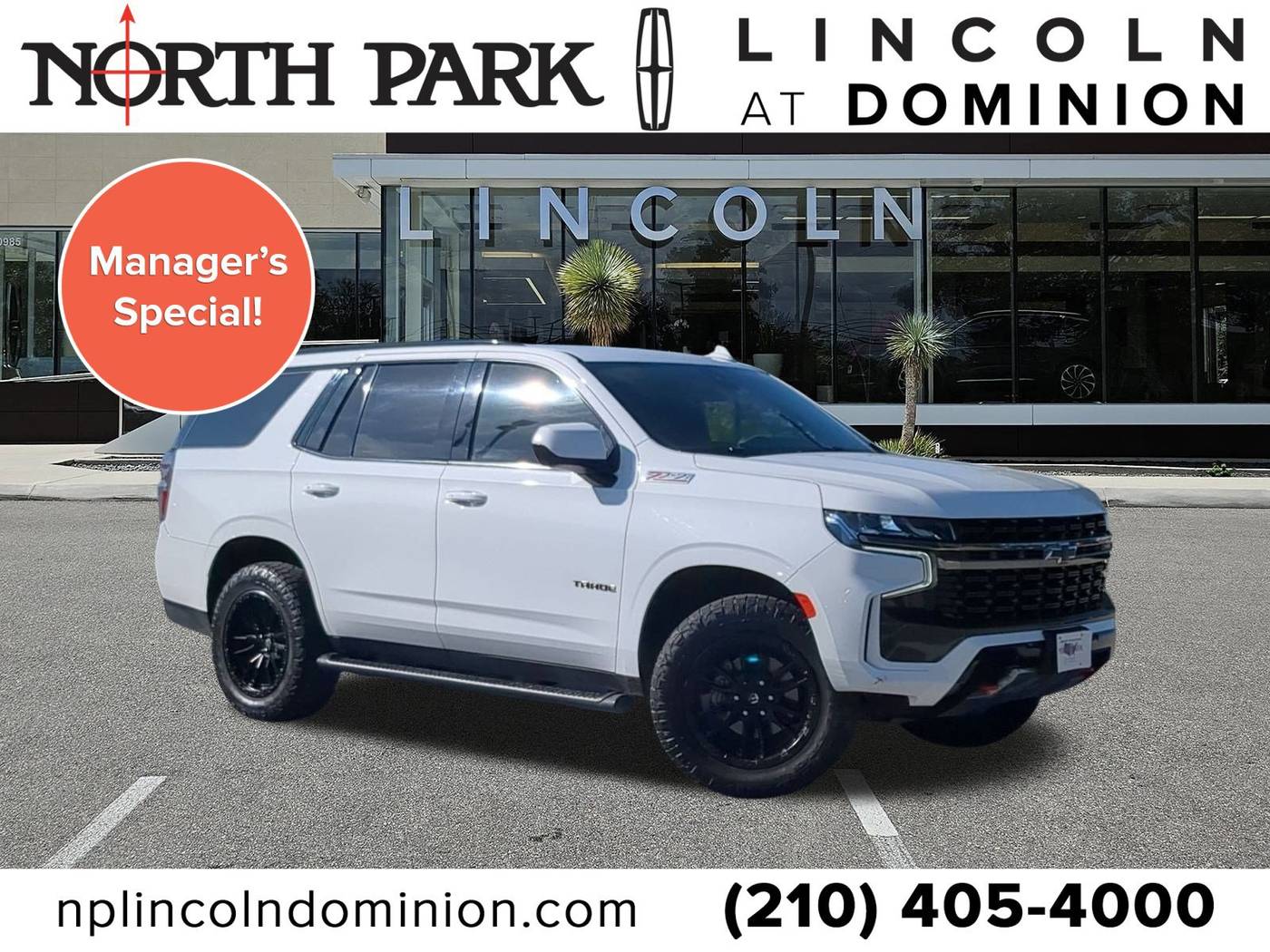 2021 Chevrolet Tahoe Z71 — SUV — 57,813 mi — San Antonio, TX