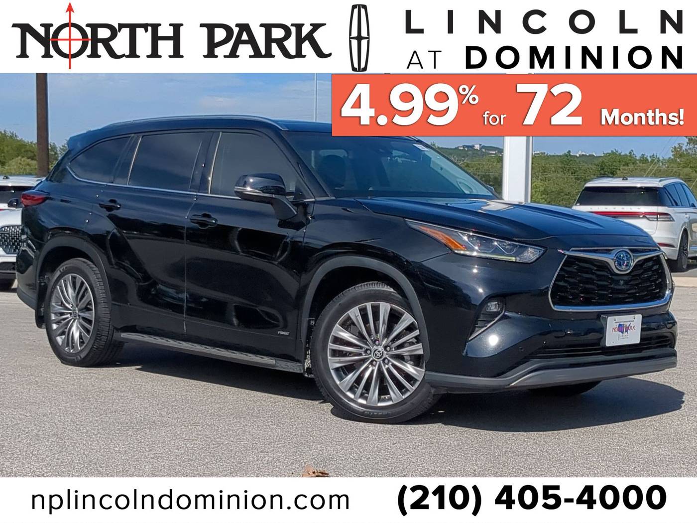 2022 Toyota Highlander Hybrid Platinum — SUV — 61,929 mi — San Antonio, TX
