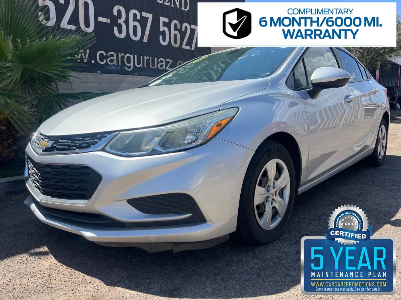 2017 Chevrolet Cruze LS — Sedan — 92,582 mi — Tucson, AZ