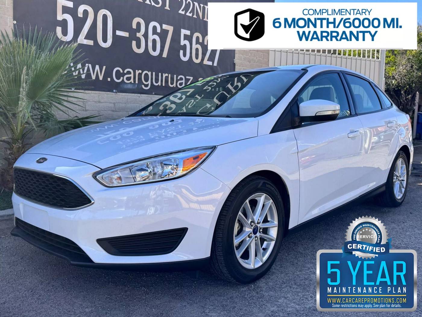 2016 Ford Focus SE — Sedan — 54,563 mi — Tucson, AZ