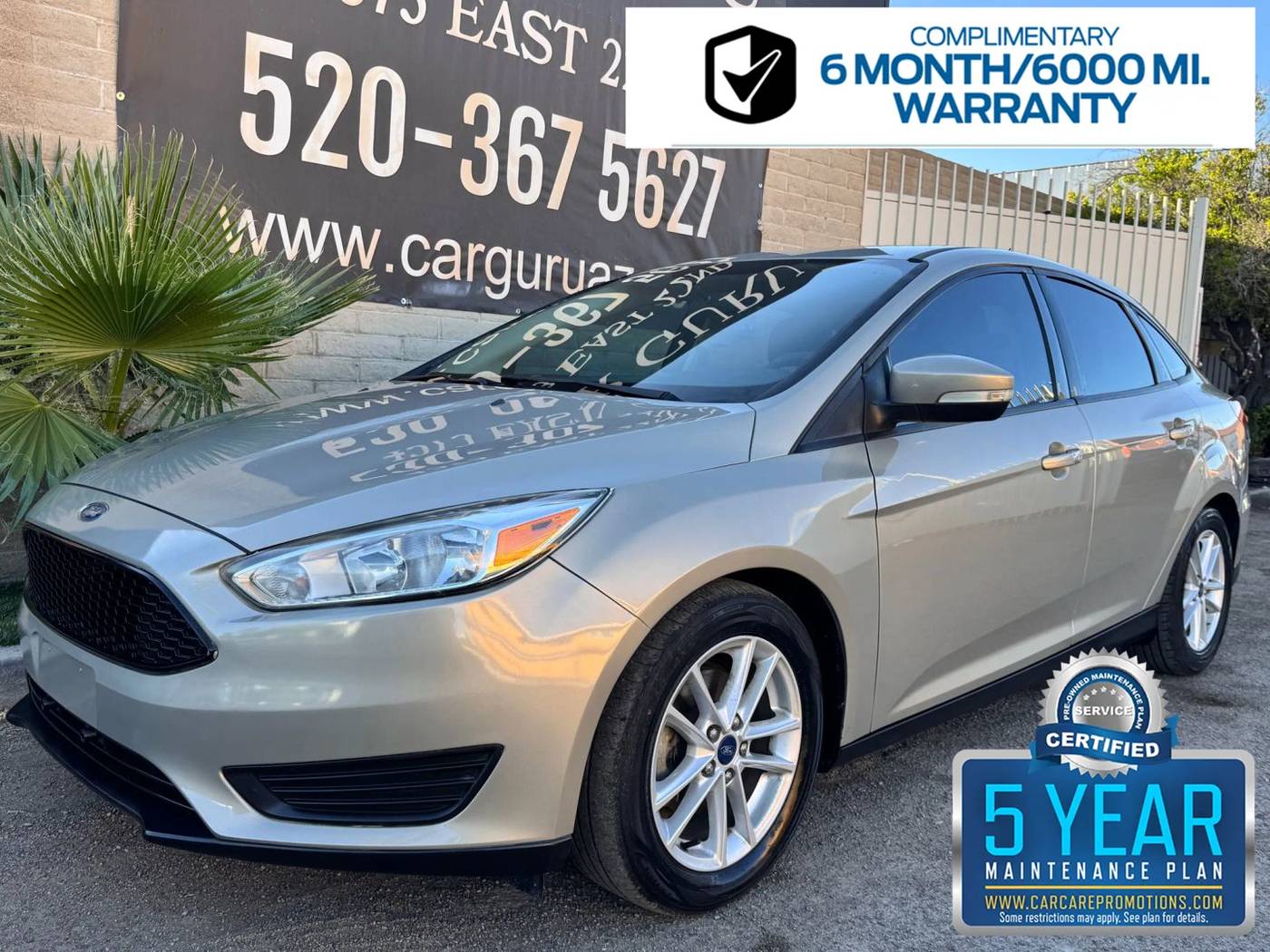 2016 Ford Focus SE — Sedan — 78,898 mi — Tucson, AZ