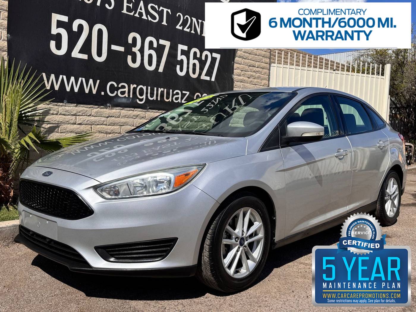 2017 Ford Focus SE — Sedan — 89,360 mi — Tucson, AZ