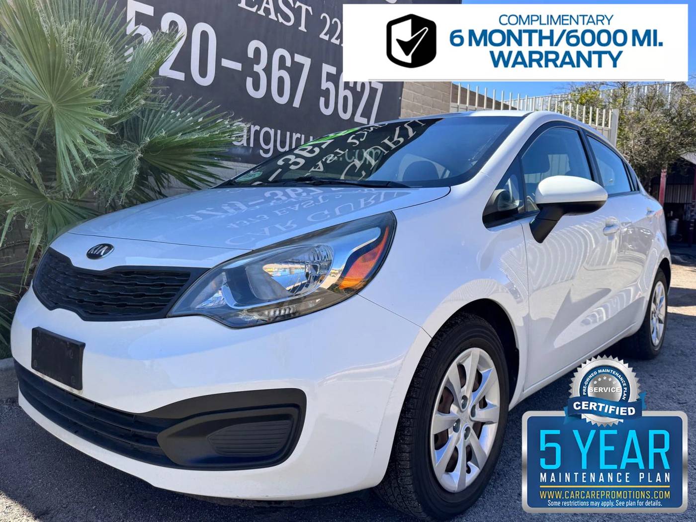 2013 Kia Rio LX — Sedan — 119,330 mi — Tucson, AZ