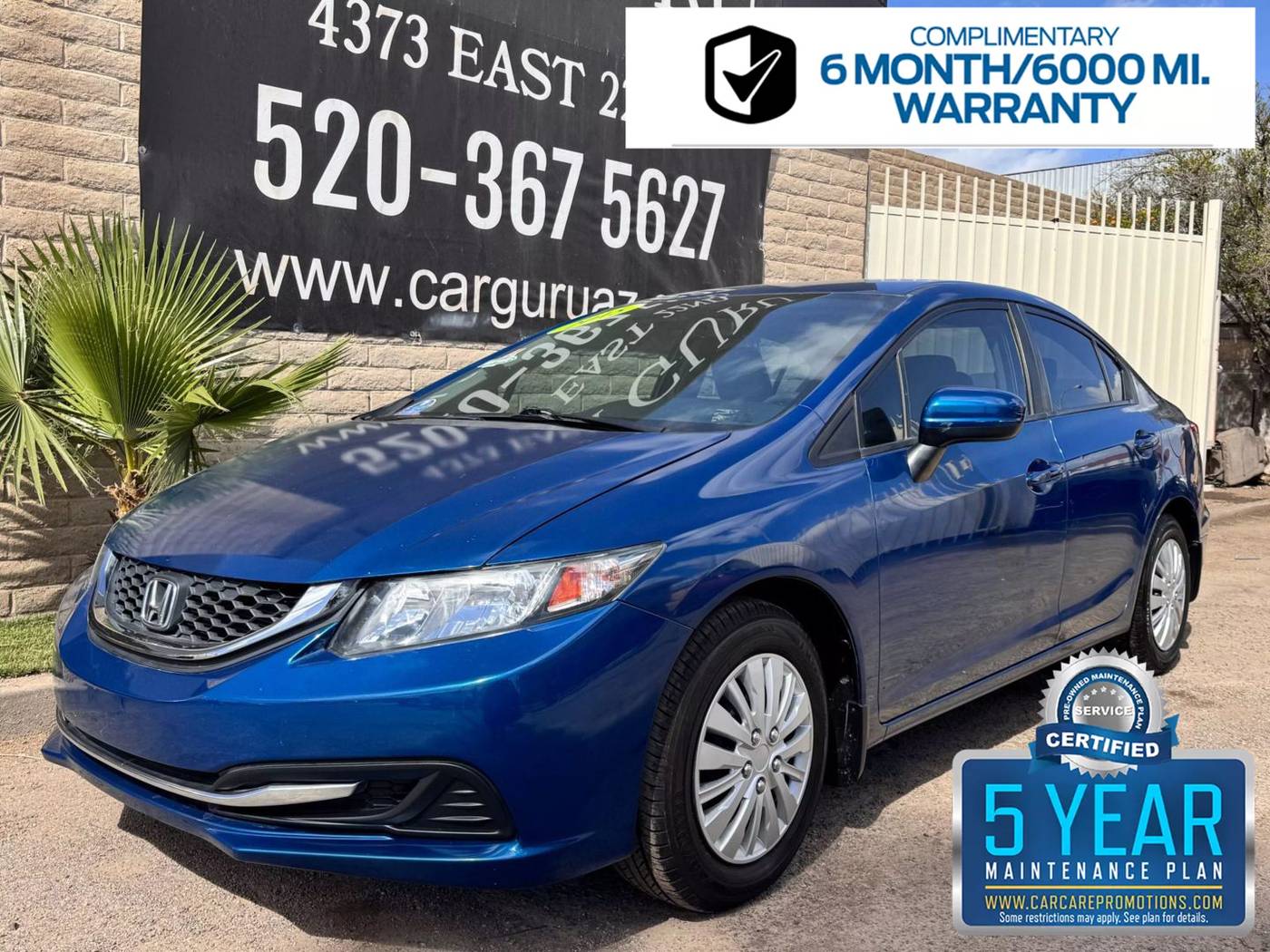 2015 Honda Civic LX — Sedan — 138,910 mi — Tucson, AZ