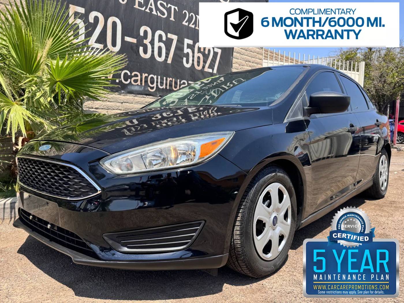 2016 Ford Focus S — Sedan — 88,995 mi — Tucson, AZ
