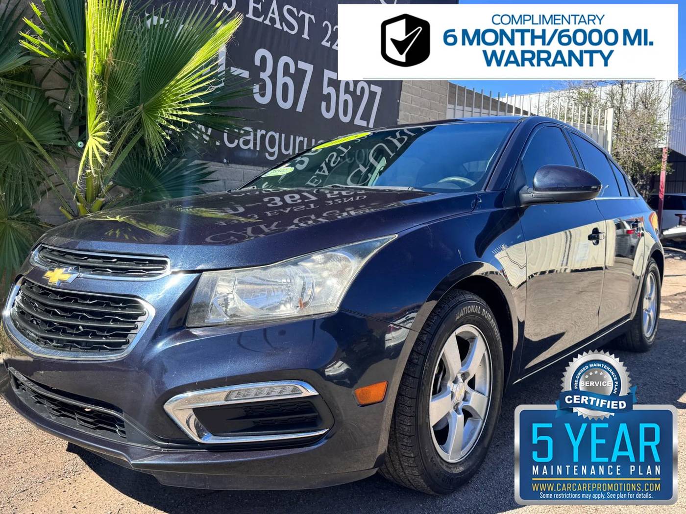 2015 Chevrolet Cruze 1LT — Sedan — 96,226 mi — Tucson, AZ