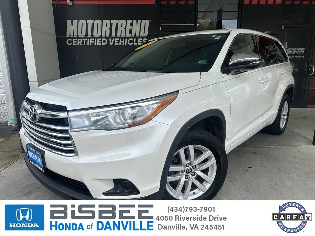 2016 Toyota Highlander LE — SUV — 128,132 mi — Danville, VA