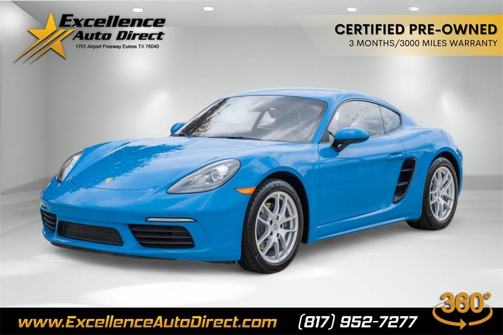 2018 Porsche 718 Cayman Cayman — Coupe — 30,609 mi — Euless, TX