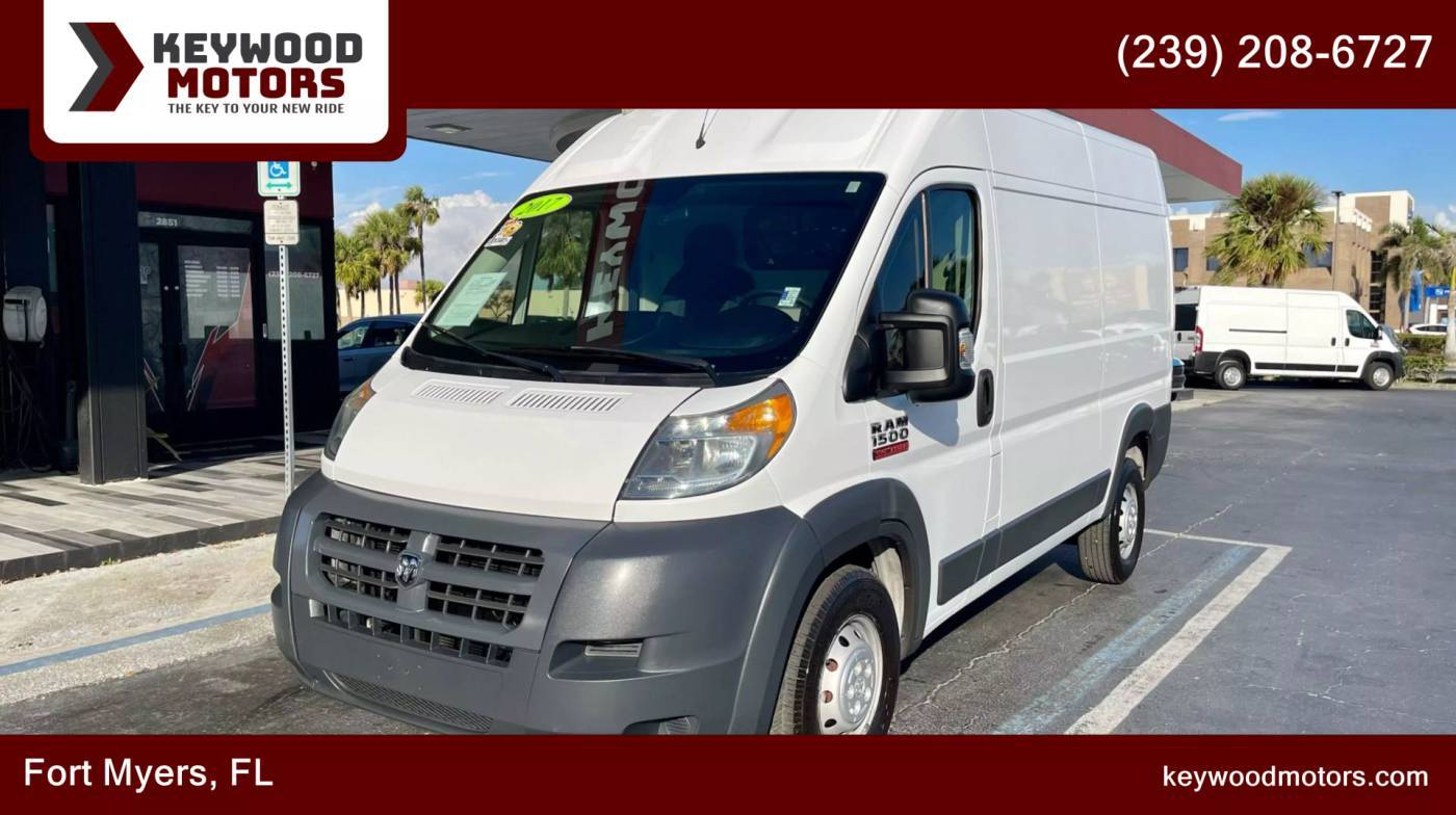 2017 Ram ProMaster Cargo Van 1500 — Cargo Van — 126,620 mi — Fort Myers, FL